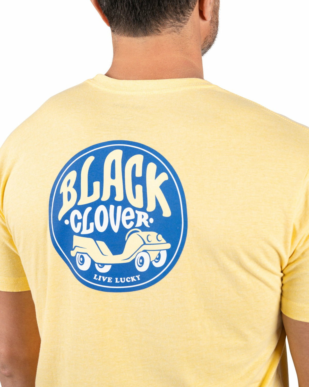 Black Clover Bright Yellow Men's Graphic Tee for Golf & Casual Wear