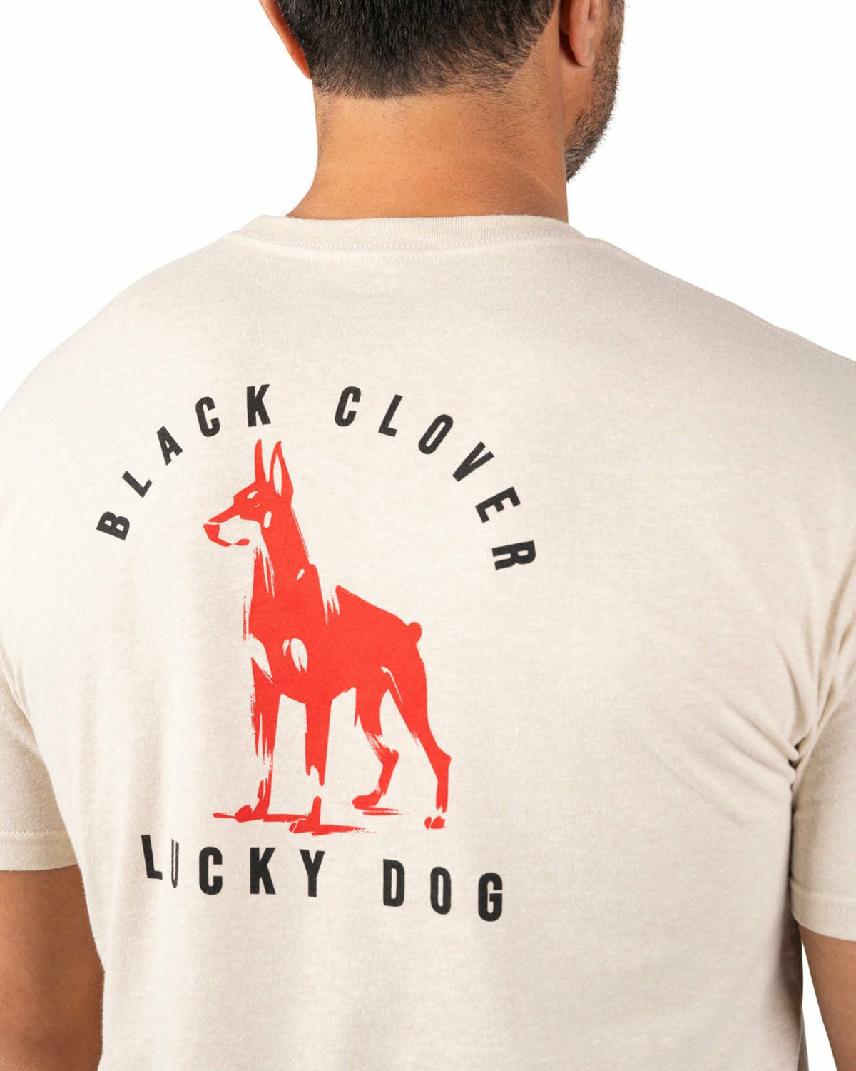 Black Clover Beige Men's Graphic Tee for Golf & Casual Wear