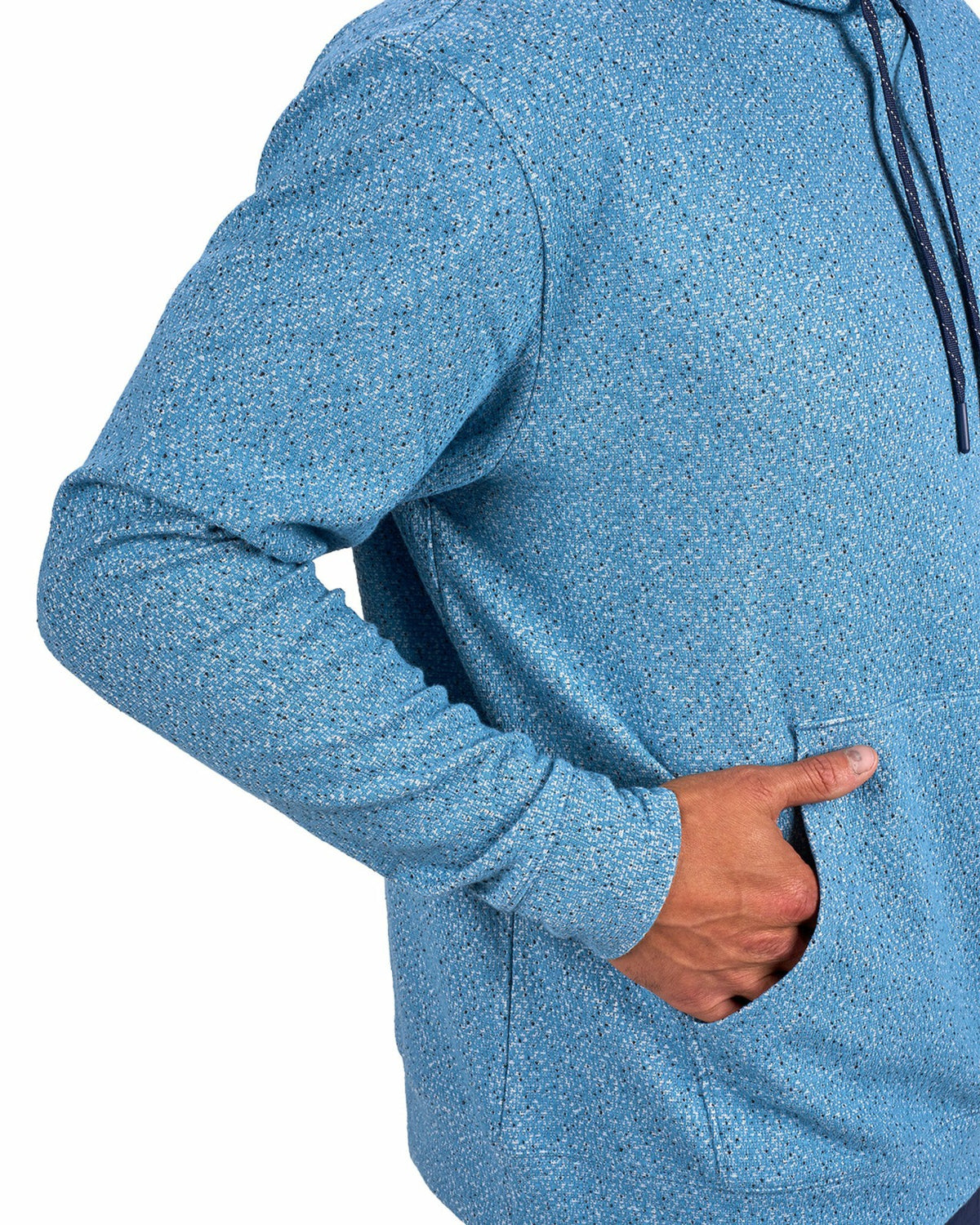 Black Clover Men's Blue Stylish Textured Hoodie