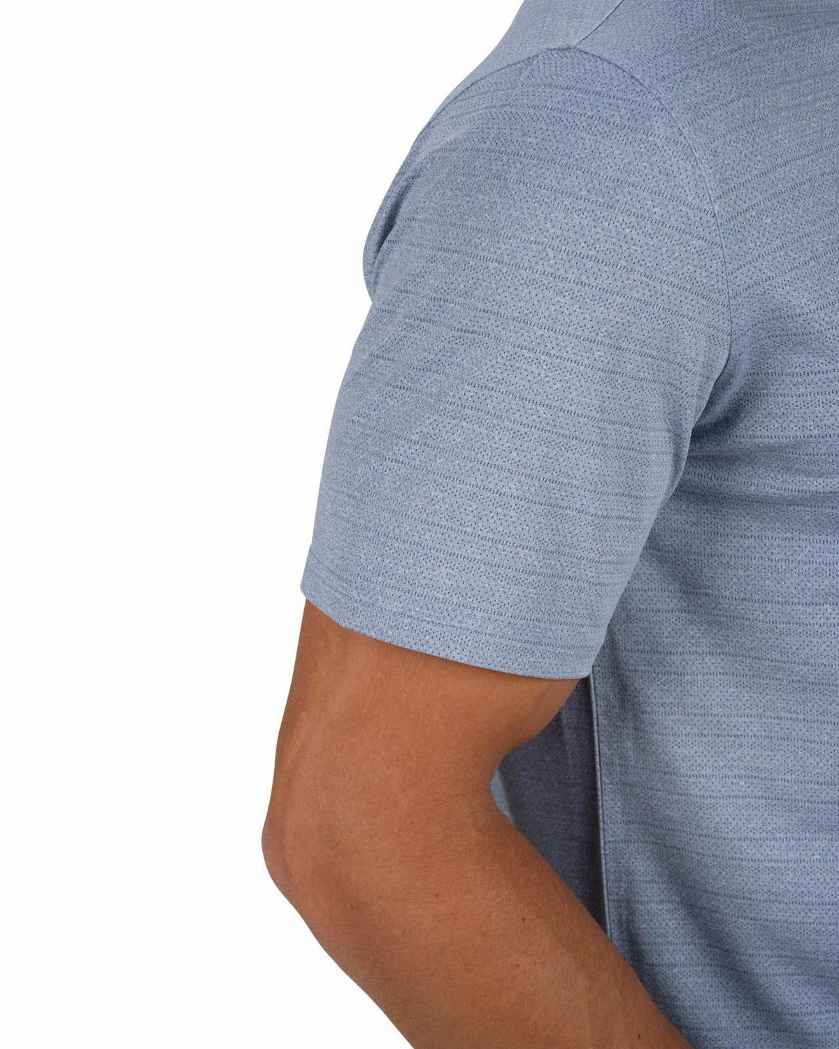 Black Clover Blue Jacquard Textured Polo for Golf or Business