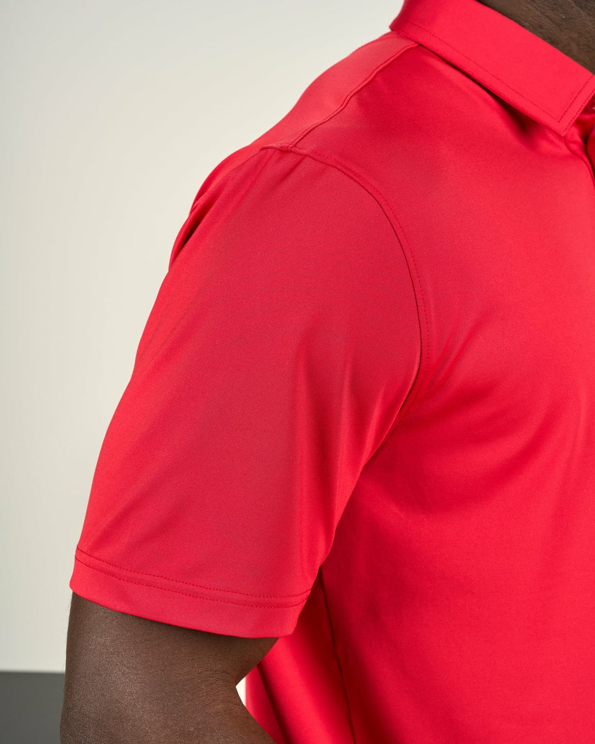 Black Clover Men's Red Soft Performance Polo for Golf or Business