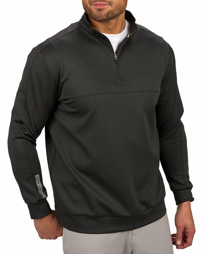 Black Clover Men's Athletic Black Quarter-Zip Hoodie