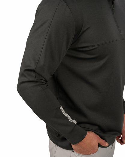 Black Clover Men's Athletic Black Quarter-Zip Hoodie