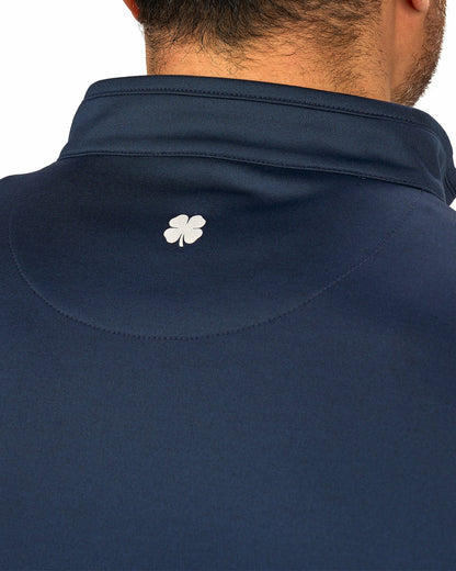 Black Clover Men's Athletic Navy Quarter-Zip Hoodie