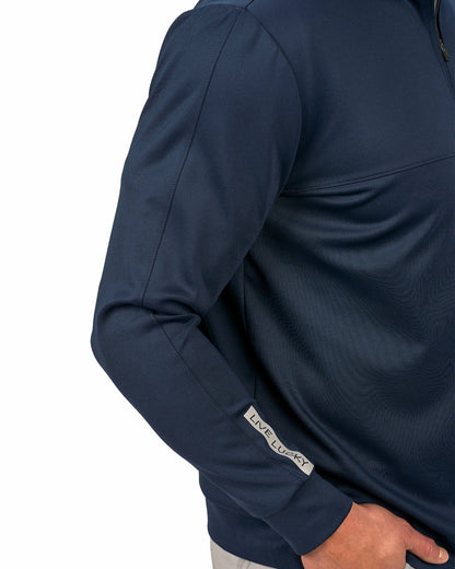 Black Clover Men's Athletic Navy Quarter-Zip Hoodie
