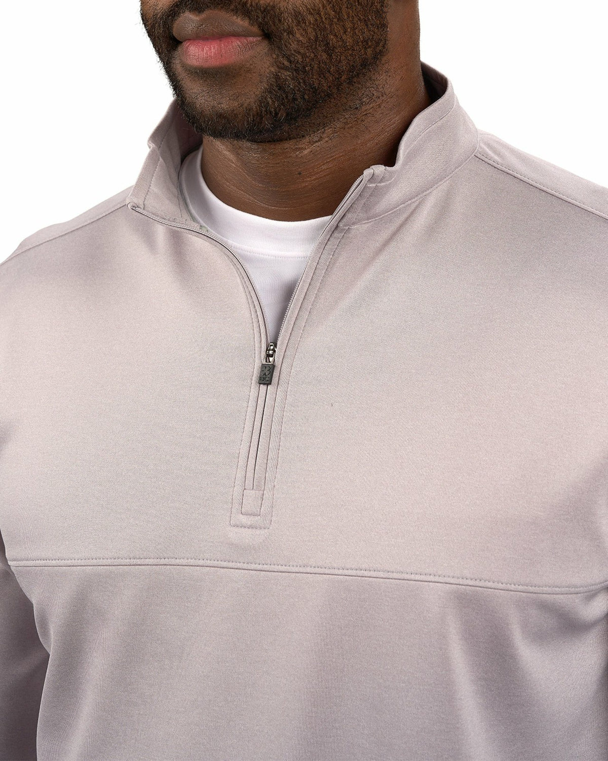 Black Clover Men's Athletic Light Grey Quarter-Zip Hoodie