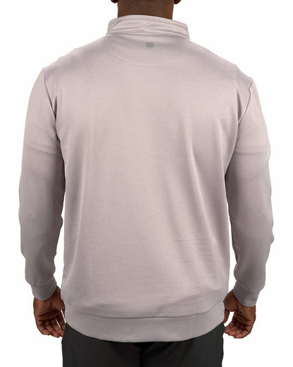 Black Clover Men's Athletic Light Grey Quarter-Zip Hoodie