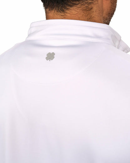 Black Clover Men's Athletic White Quarter-Zip Hoodie