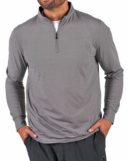 Black Clover Men's Versatile Black Quarter-Zip Sweatshirt for Style and Comfort