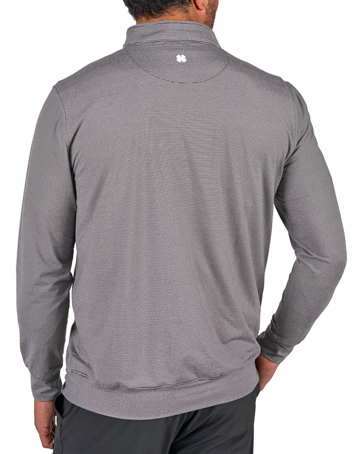 Black Clover Men's Versatile Black Quarter-Zip Sweatshirt for Style and Comfort