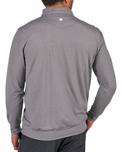 Black Clover Men's Versatile Black Quarter-Zip Sweatshirt for Style and Comfort