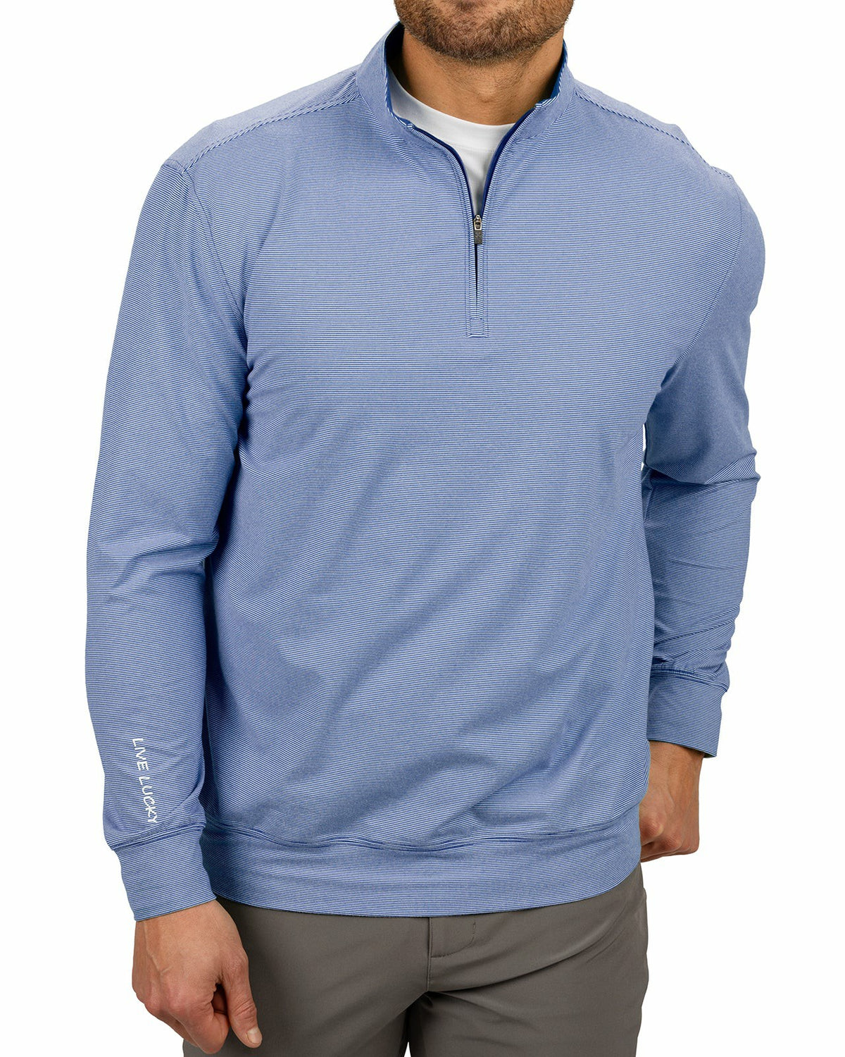 Black Clover Men's Versatile Navy Quarter-Zip Sweatshirt for Style and Comfort