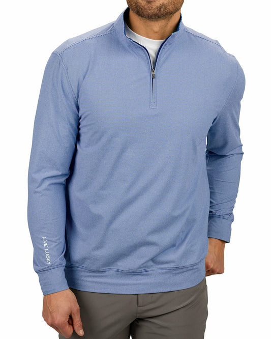 Black Clover Men's Versatile Navy Quarter-Zip Sweatshirt for Style and Comfort