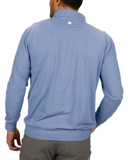 Black Clover Men's Versatile Navy Quarter-Zip Sweatshirt for Style and Comfort