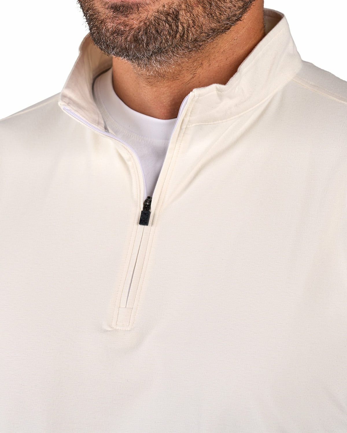 Black Clover Men's Versatile White Quarter-Zip Sweatshirt for Style and Comfort