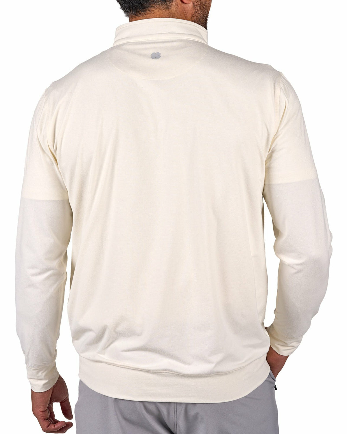 Black Clover Men's Versatile White Quarter-Zip Sweatshirt for Style and Comfort