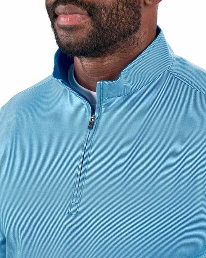 Black Clover Men's Versatile Blue Quarter-Zip Sweatshirt for Style and Comfort