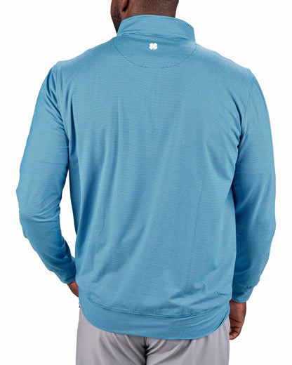 Black Clover Men's Versatile Blue Quarter-Zip Sweatshirt for Style and Comfort