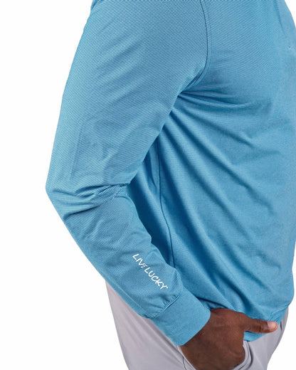 Black Clover Men's Versatile Blue Quarter-Zip Sweatshirt for Style and Comfort