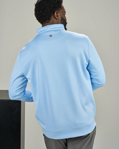 Black Clover Men's Athletic Blue Quarter-Zip Hoodie