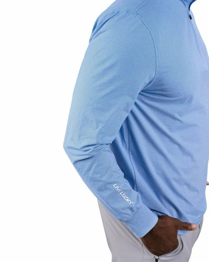 Black Clover Men's Versatile Blue Quarter-Zip Sweatshirt for Style and Comfort