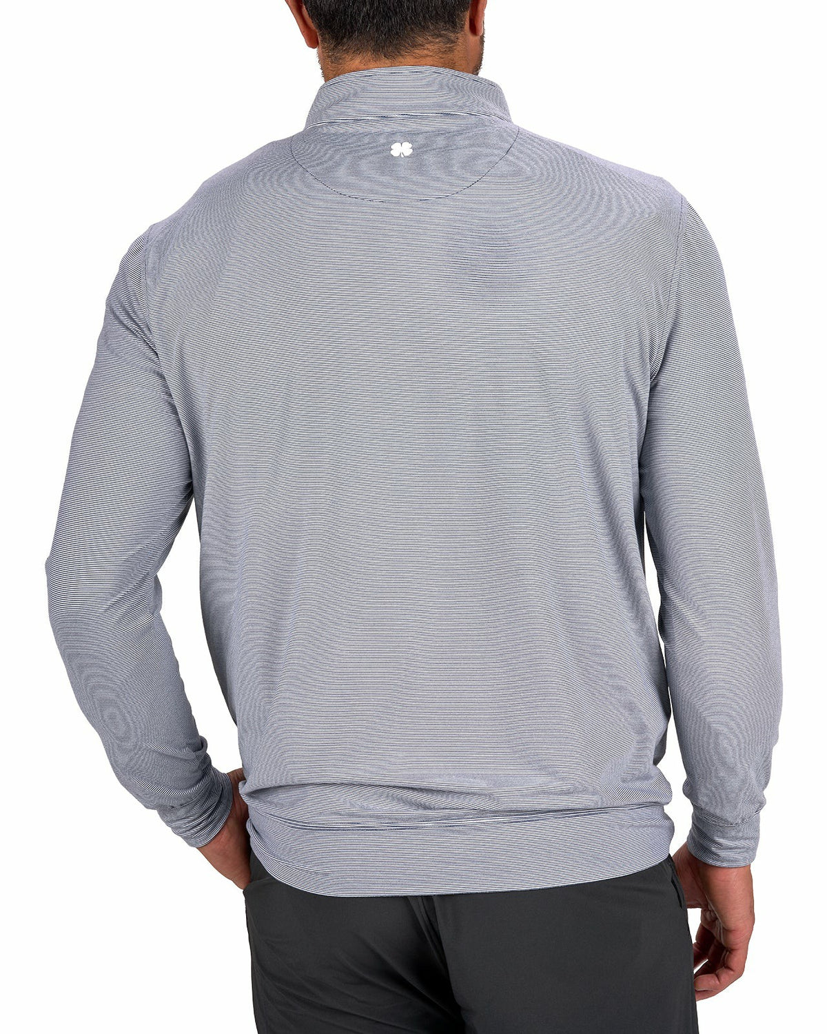 Black Clover Men's Versatile Black Quarter-Zip Sweatshirt for Style and Comfort