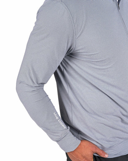 Black Clover Men's Versatile Black Quarter-Zip Sweatshirt for Style and Comfort