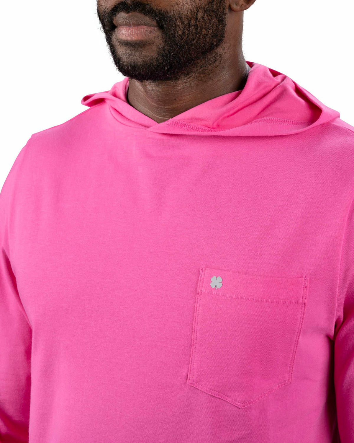 Black Clover Lightweight Long-Sleeved Bright Pink Super Soft Men's Hoodie