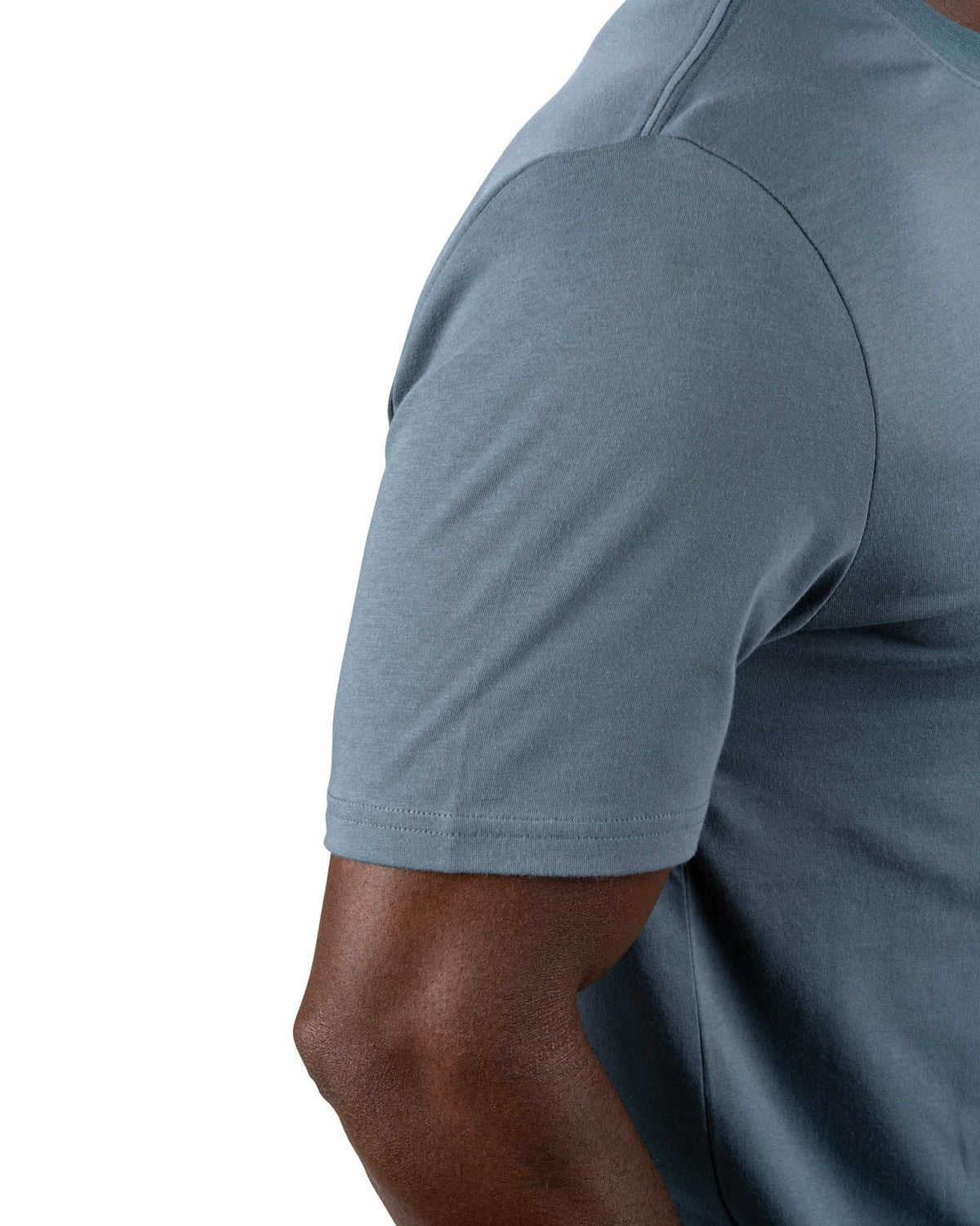 Black Clover Luxury Short-Sleeved Dark Grey Men's Pocket Tee