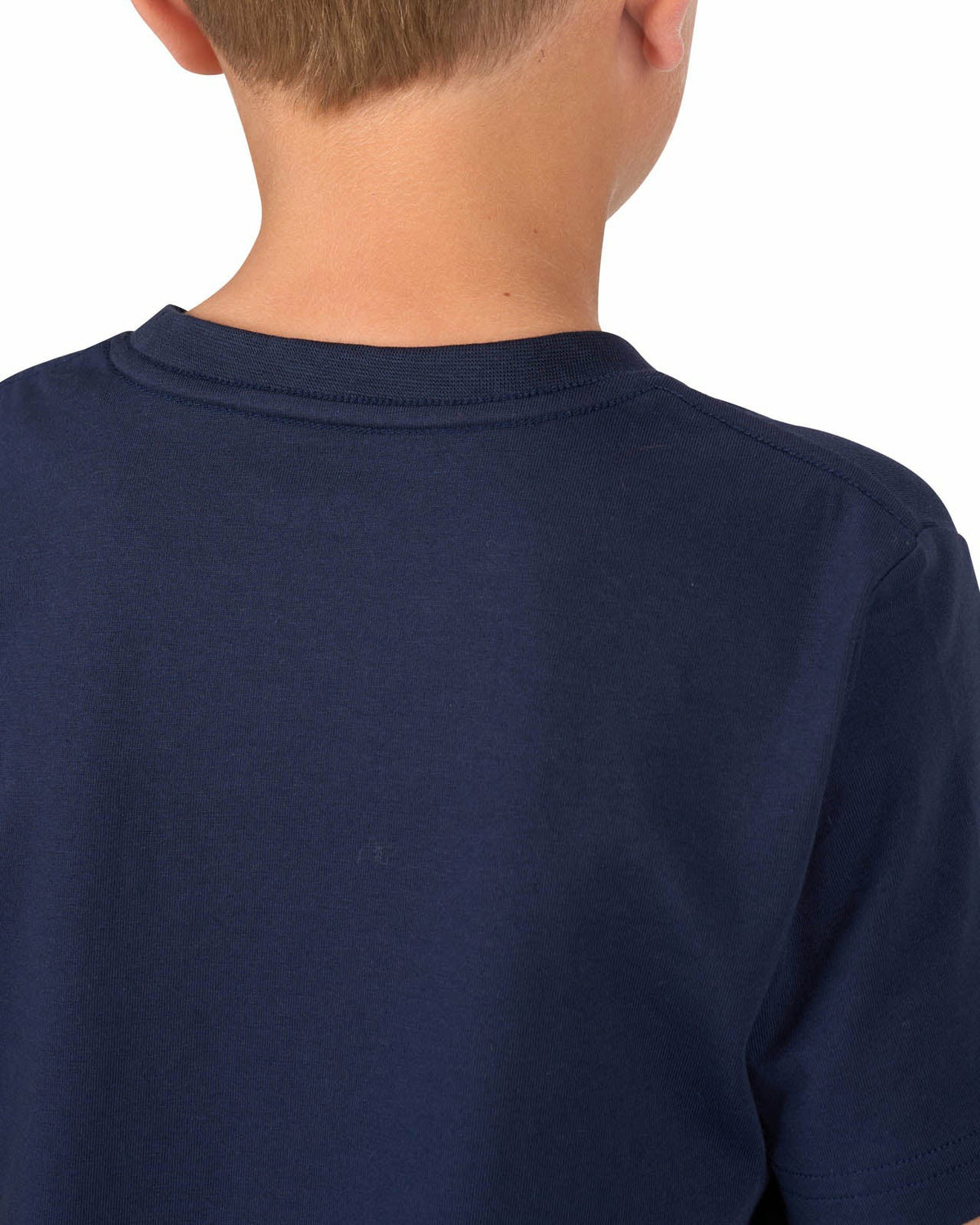 Black Clover Lightweight Luxury Short-Sleeved Navy Blue Kids' Pocket Tee For Golf or Play