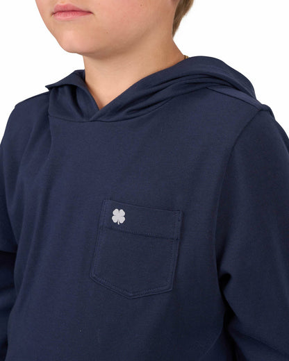 Black Clover Lightweight Long-Sleeved Navy Blue Super Soft Kids' Hoodie
