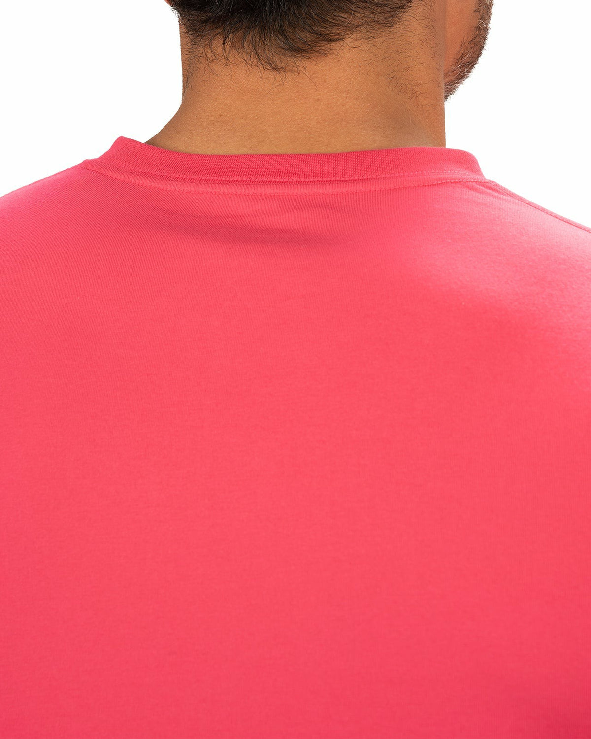 Black Clover Lightweight Luxury Short-Sleeved Bright Pink Men's Pocket Tee