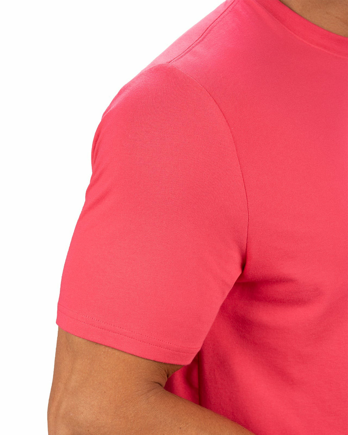Black Clover Lightweight Luxury Short-Sleeved Bright Pink Men's Pocket Tee