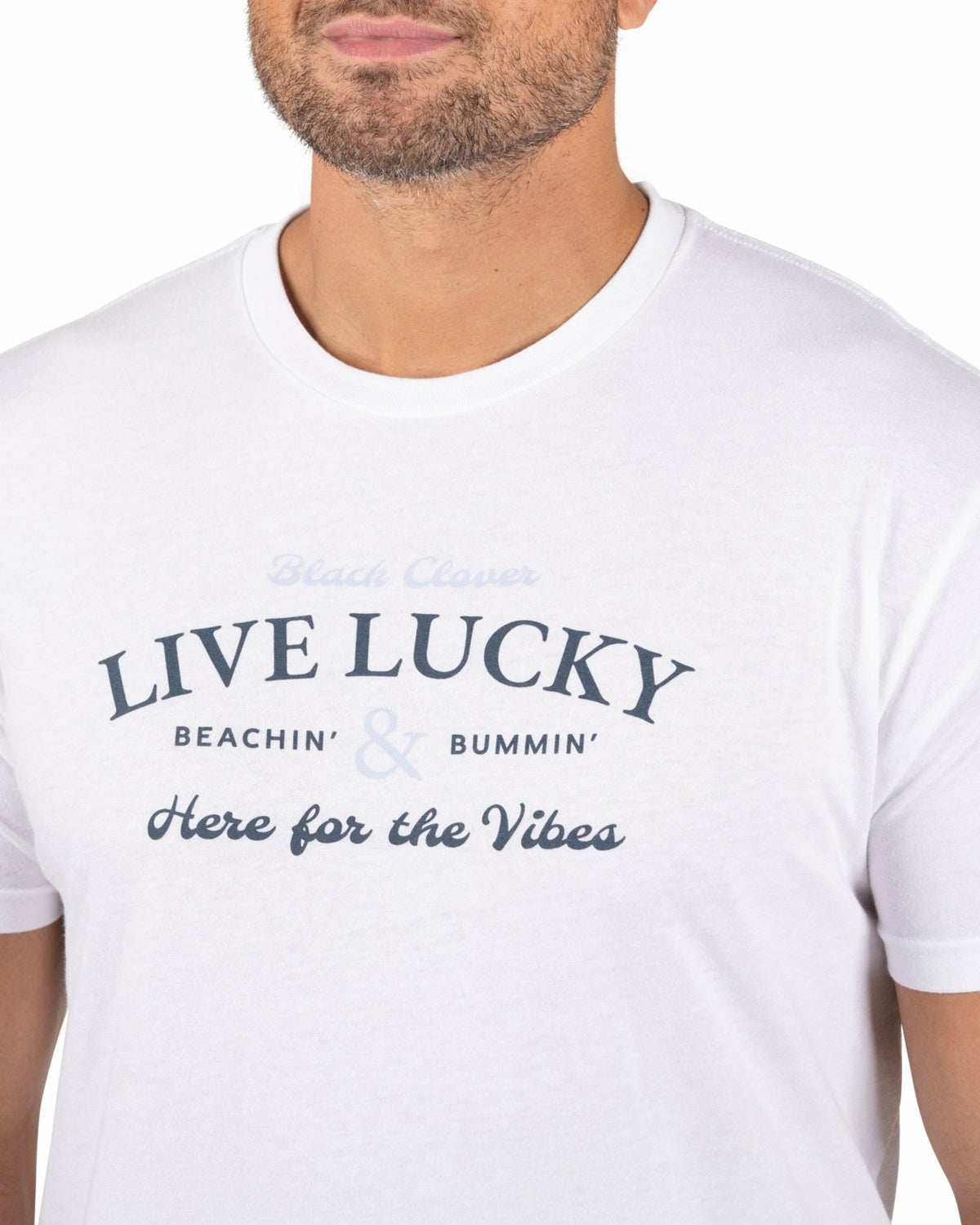 Black Clover White Men's Graphic Tee for Golf & Casual Wear