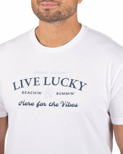 Black Clover White Men's Graphic Tee for Golf & Casual Wear