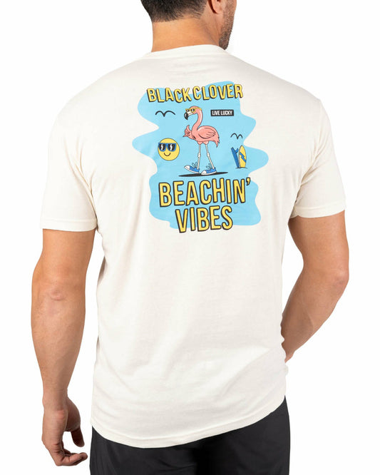 Black Clover Beige Men's Graphic Tee for Golf & Casual Wear
