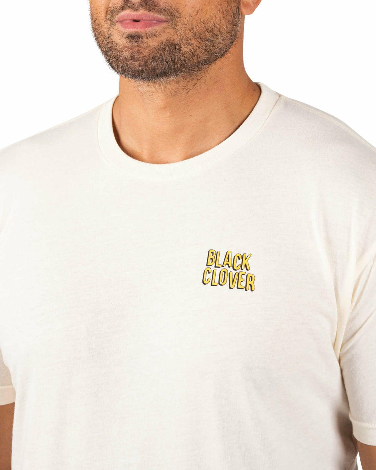 Black Clover Beige Men's Graphic Tee for Golf & Casual Wear