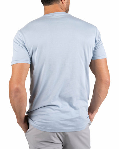 Black Clover Super Soft Men's Blue Graphic Tee with Black Clover Logo