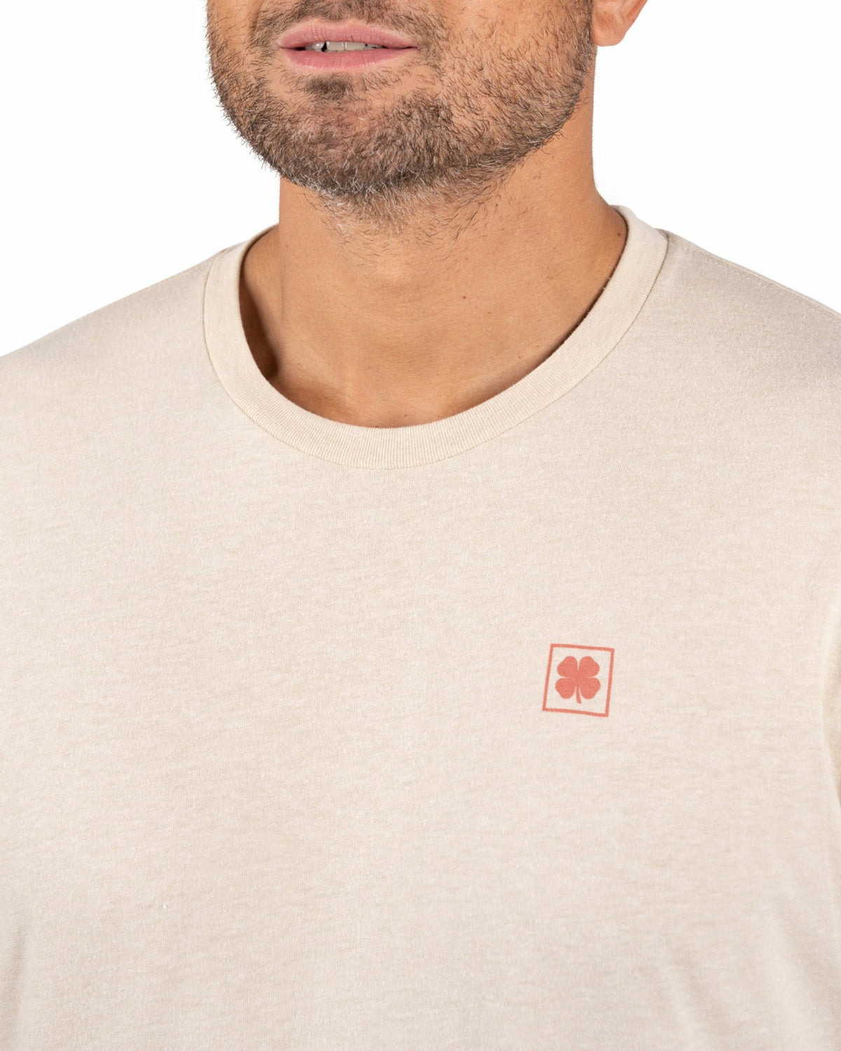 Black Clover Retro Men's Beige Graphic Tee for Fishing & Outdoors