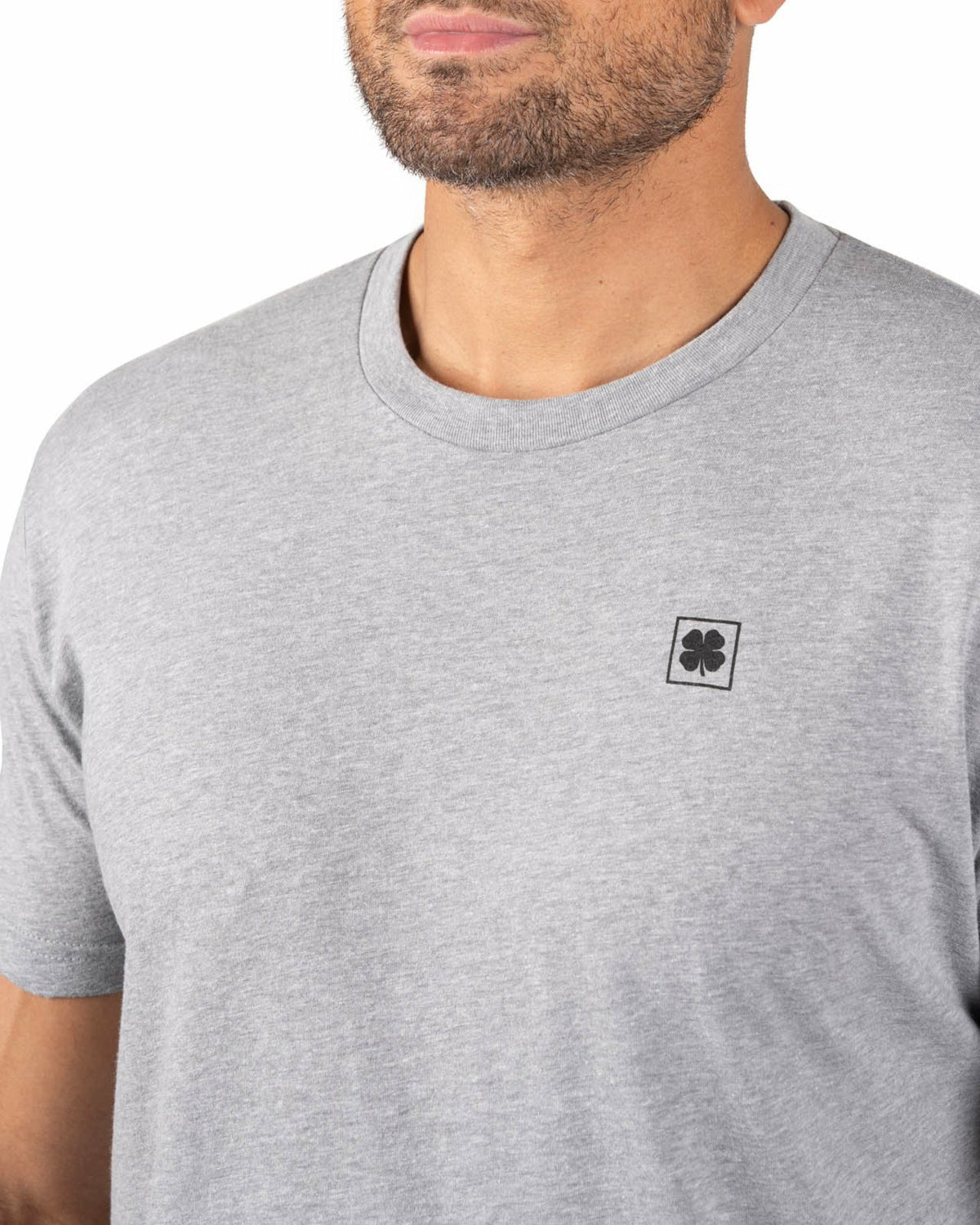 Black Clover Playful Men's Dark Grey Graphic Tee for Golf