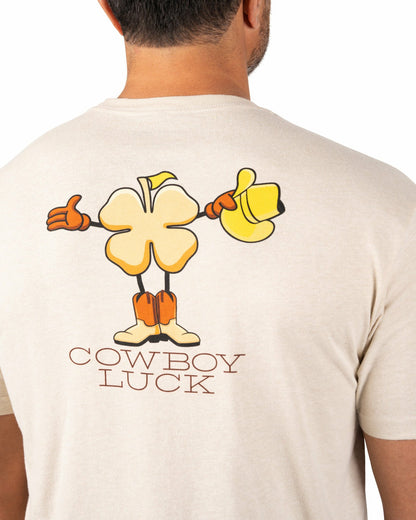Black Clover Super Soft Men's Off-White Golf Themed Graphic Tee