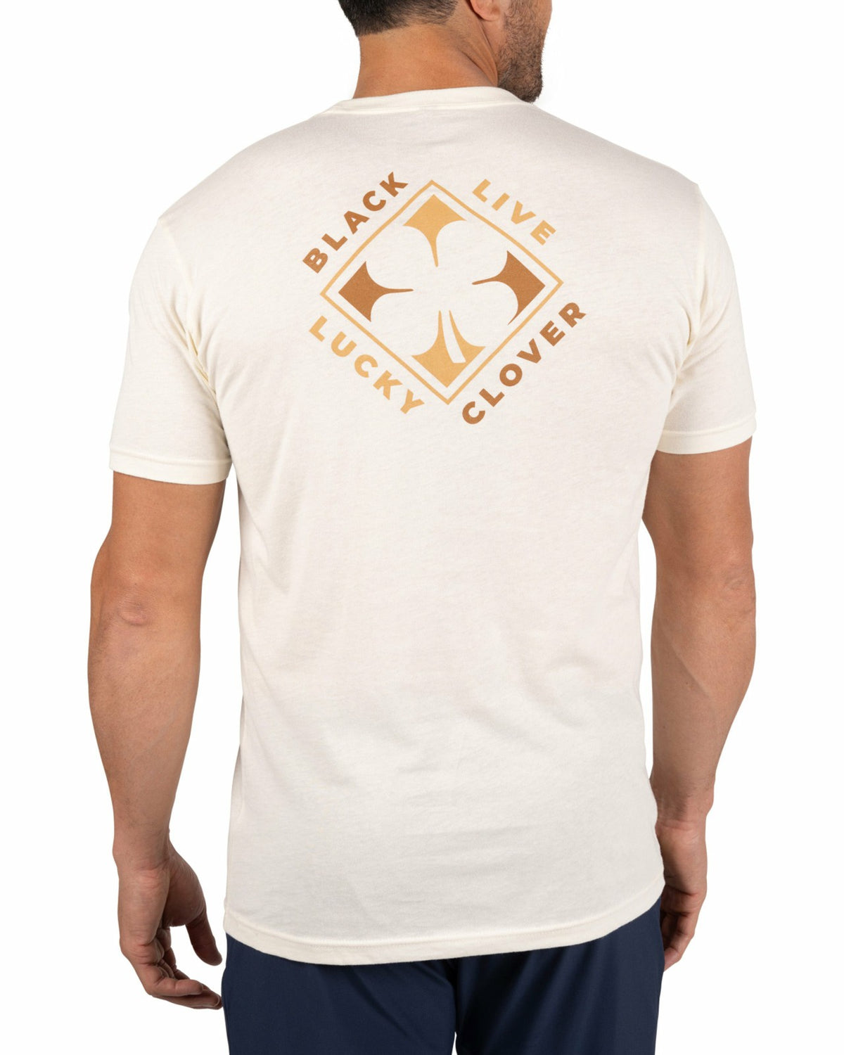 Black Clover Retro Western Men's Beige Graphic Tee