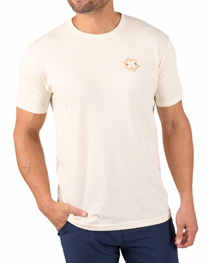 Black Clover Retro Western Men's Beige Graphic Tee