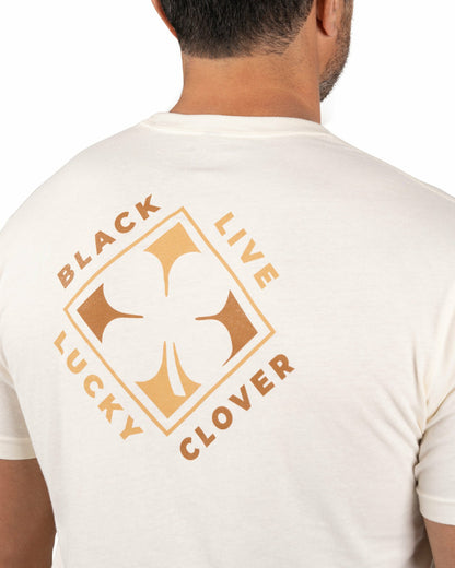 Black Clover Retro Western Men's Beige Graphic Tee