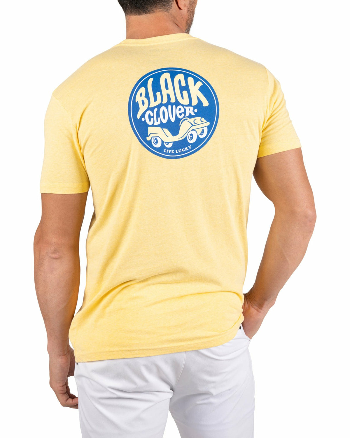 Black Clover Bright Yellow Men's Graphic Tee for Golf & Casual Wear