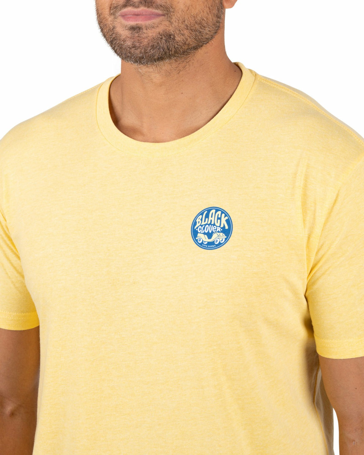 Black Clover Bright Yellow Men's Graphic Tee for Golf & Casual Wear