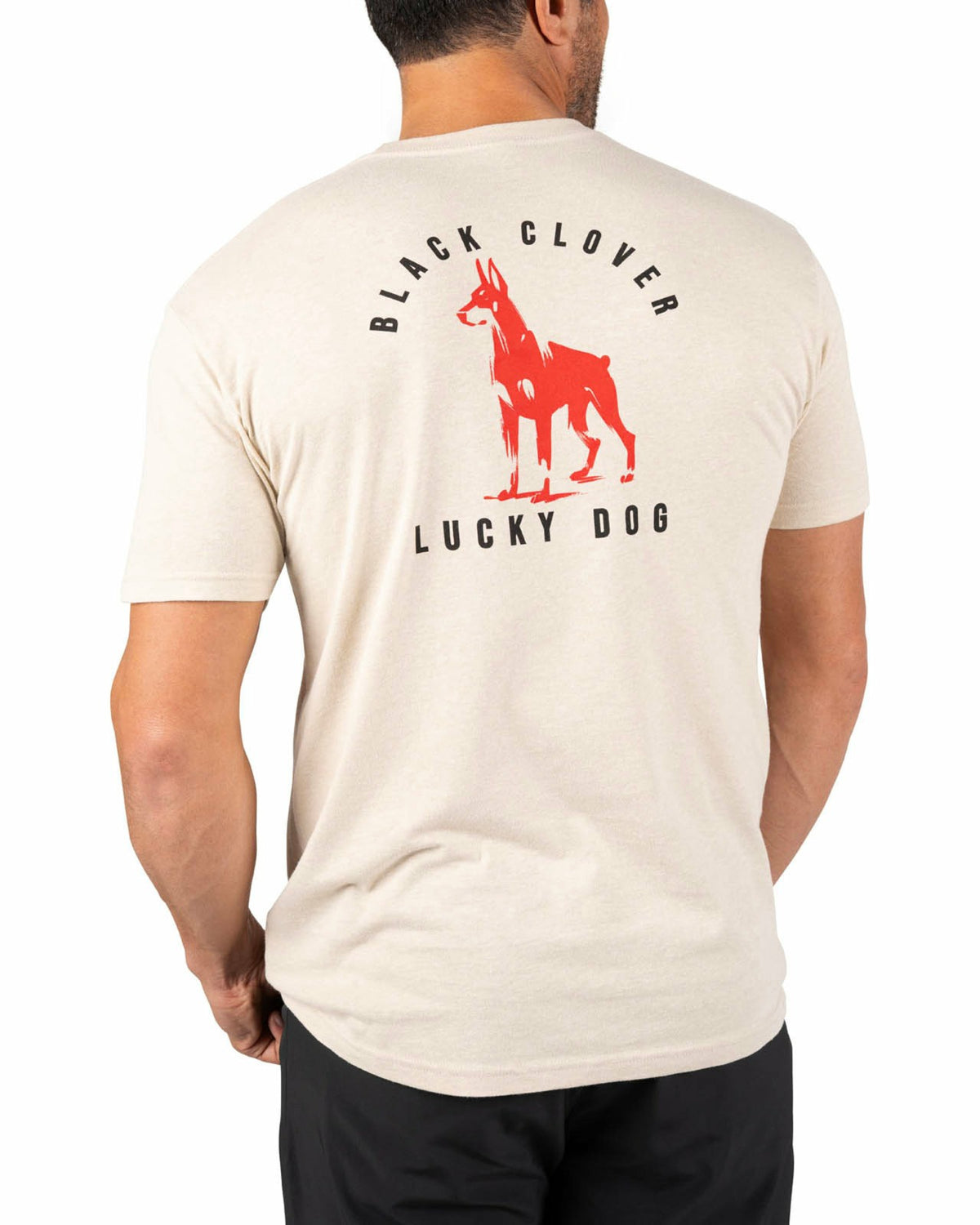 Black Clover Beige Men's Graphic Tee for Golf & Casual Wear