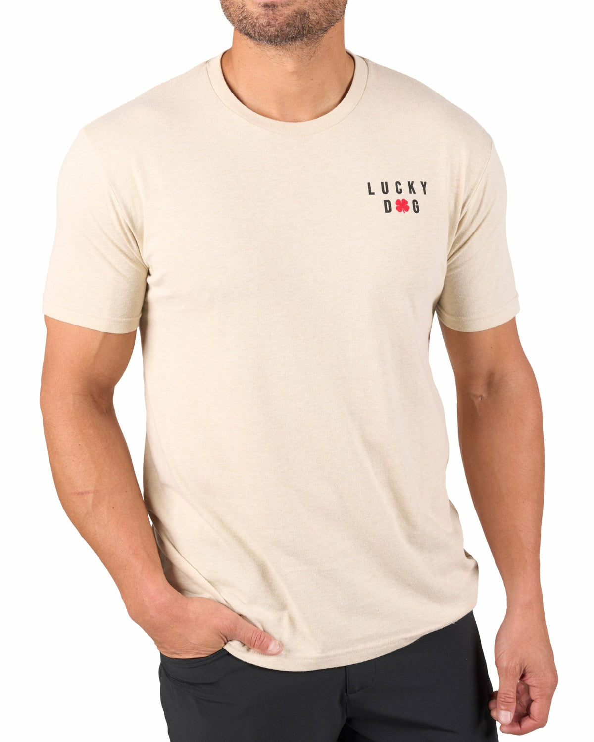 Black Clover Beige Men's Graphic Tee for Golf & Casual Wear
