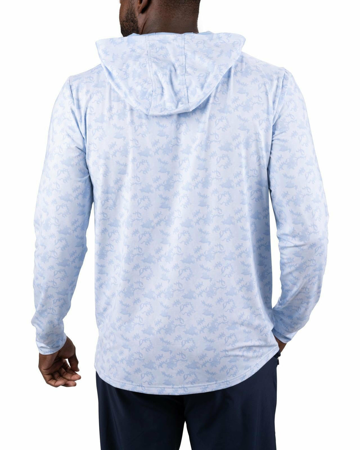 Black Clover Men’s Light Blue Athletic Camo Hoodie