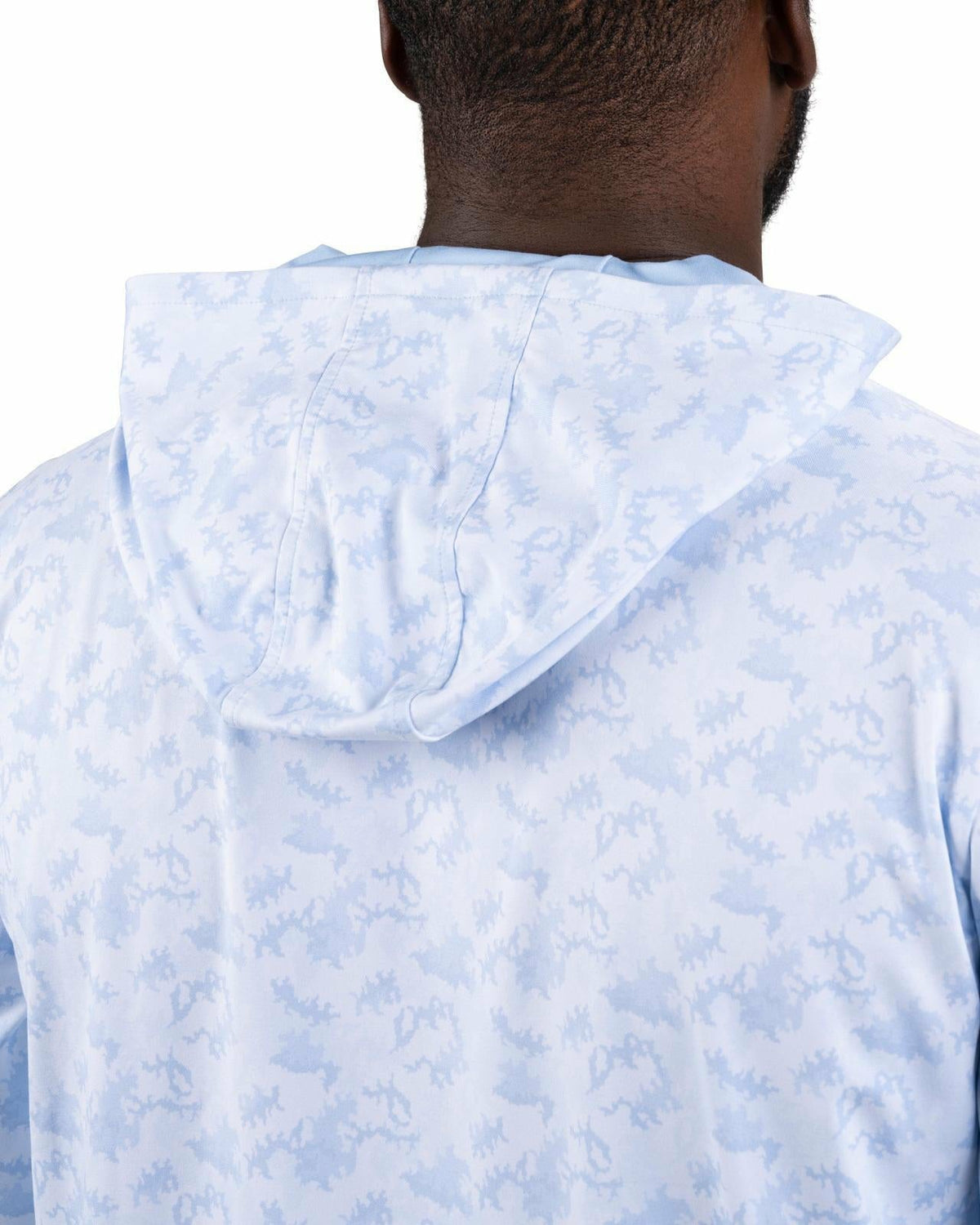 Black Clover Men’s Light Blue Athletic Camo Hoodie